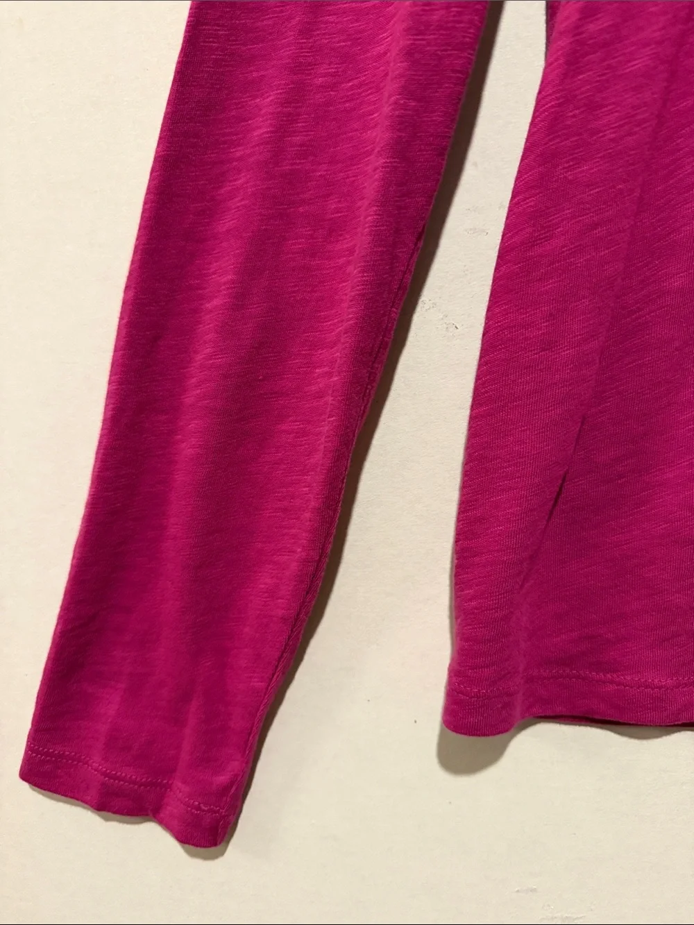 J. Crew Long-Sleeve Tee in Fuchsia